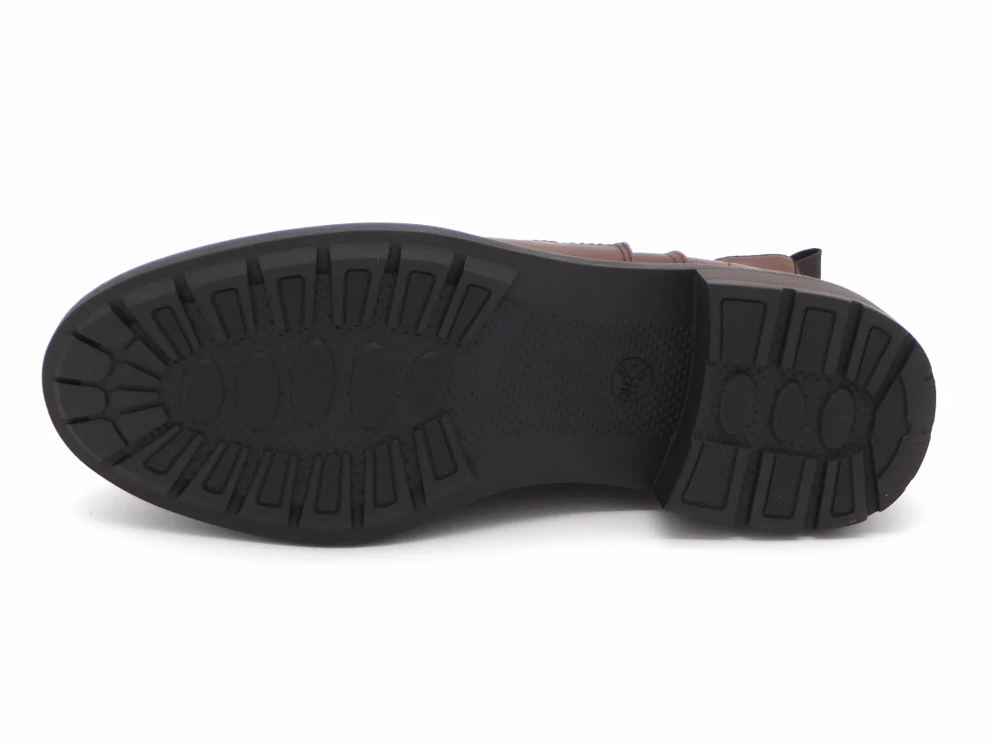 172-25-009 Dames Hoge Schoenen Boot Plat Jana 25466-305 Middenbruin Wijdte H (2756) - Afbeelding 5