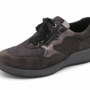 131-89-005 Dames Veterschoenen  Comfort Waldlaufer Bungeez 831M01-500-971 Donkergrijs Wijdte M (3295)