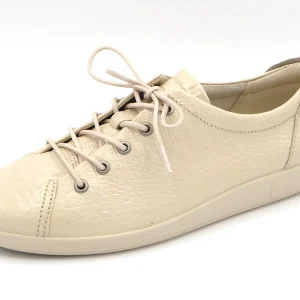 132-11-004 Dames Veterschoenen  Sportief Ecco Soft 2.0 / 206503-01378 Lichtbeige  (94)