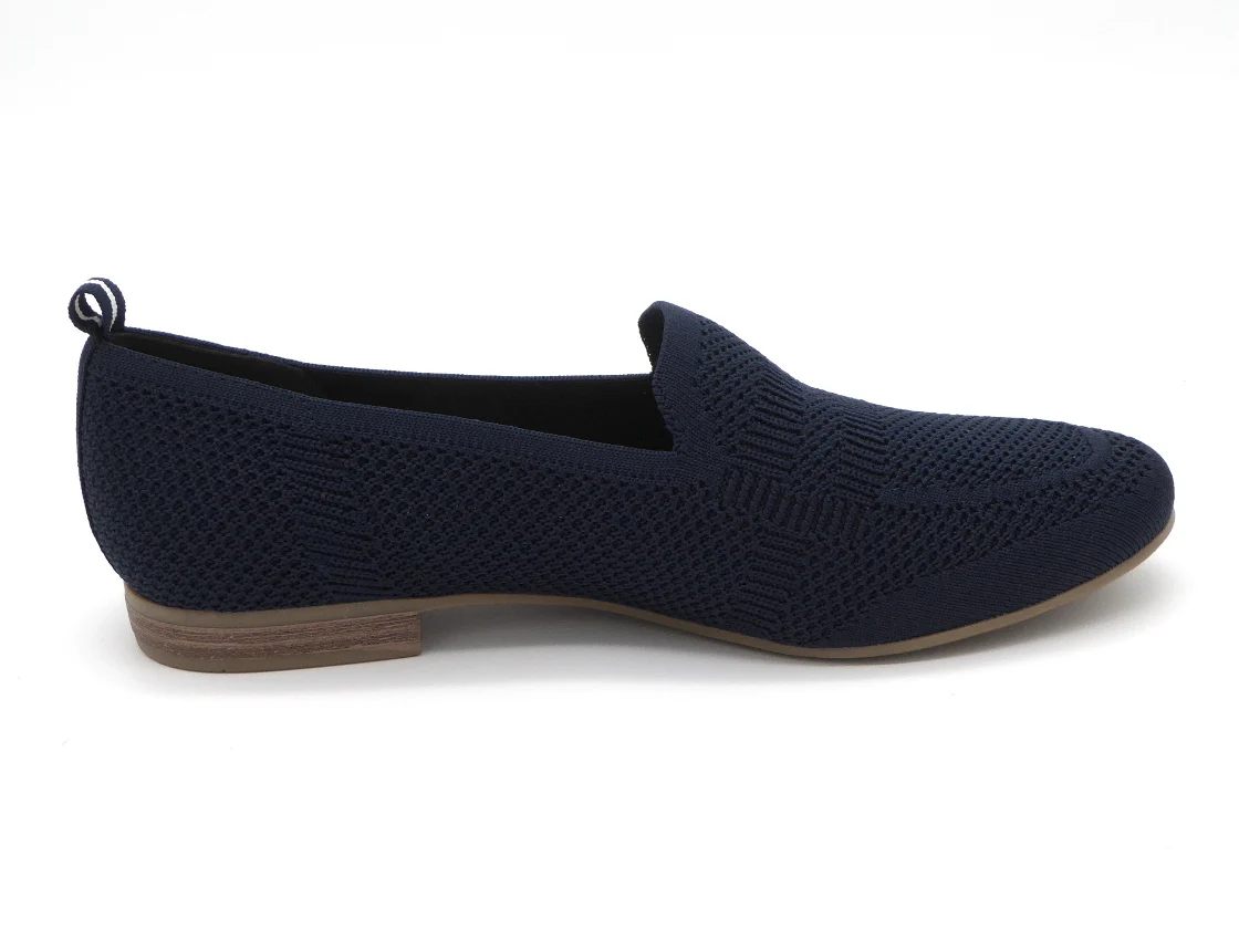 143-79-008 Dames Instappers Ballerina Jana 24266-80E Donkerblauw Wijdte H (3488) - Afbeelding 3