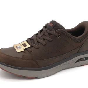 242-25-001 Heren Instappers Sportief Skechers Arch Fit Crosser-Flex 205656 CDB Middenbruin  (3654)