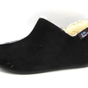 193-99-004 Dames Pantoffel-Gesloten Gevoerd Q-Fit Madrid 3300.2.006 Zwart  (2373)