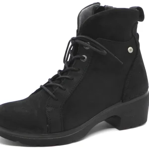 171-99-024 Dames Hoge Schoenen Boot Hak Wolky Midi 0278011-000 Zwart (1878)