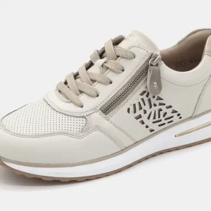 133-11-013 Dames Veterschoenen  Sneaker Remonte D1G00-81 Lichtbeige Wijdte G (2603)