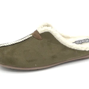 183-69-002 Dames Pantoffel-Muilen Gevoerd Relax W23-06-6 Donkergroen  (1936)