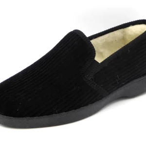 293-99-002 Heren Pantoffel-Gesloten Gevoerd Neles 3204 Zwart (2269)