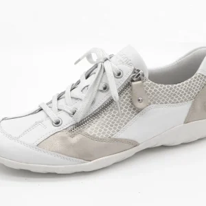 133-09-013 Dames Veterschoenen  Sneaker Remonte R3410-81 Wit Combi  (3539)