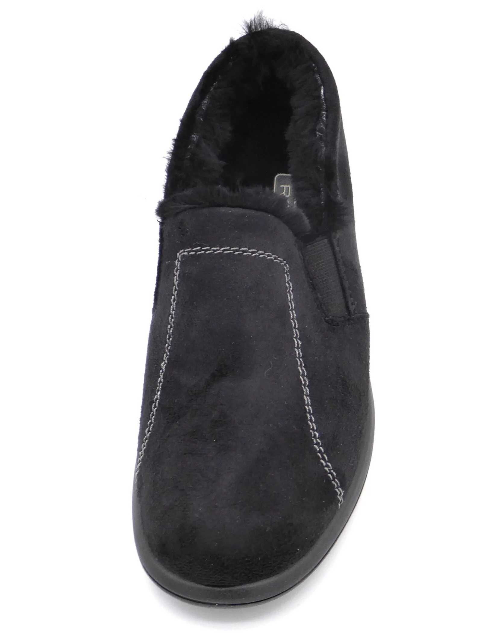 193-99-001 Dames Pantoffel-Gesloten Gevoerd Rohde 2516-90 Zwart (1701) - Afbeelding 4