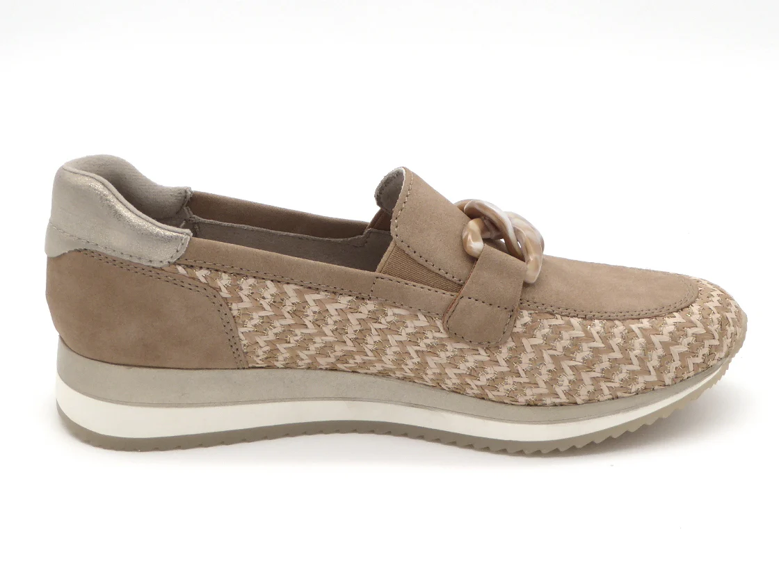 143-21-002 Dames Instappers Ballerina Jana 24766-315 Lichtbruin Wijdte H (3493) - Afbeelding 3