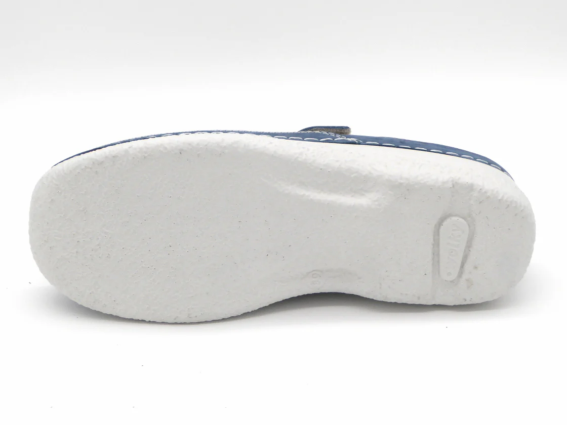 181-75-004 Dames Pantoffel-Muilen Leer Wolky Roll Slipper 0622736-804 Middenblauw (3238) - Afbeelding 5