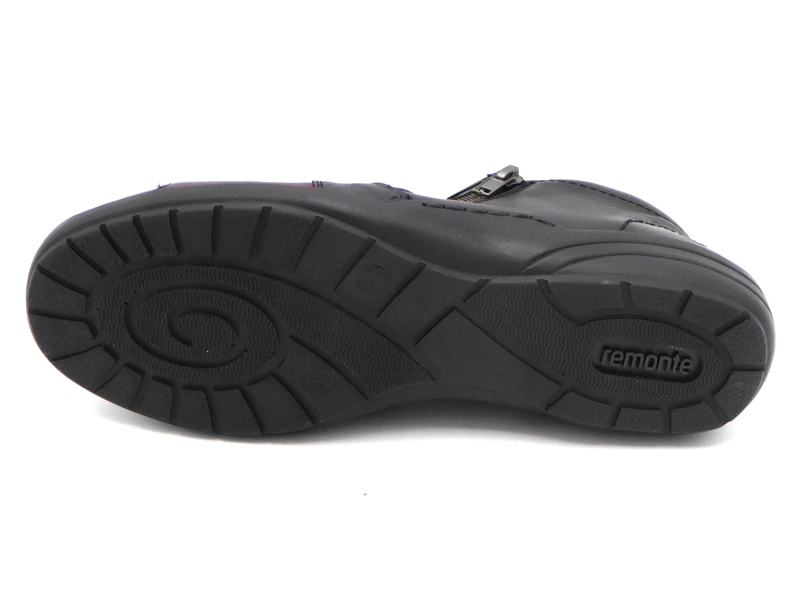 172-91-001 Dames Hoge Schoenen Boot Plat Remonte R7674-02 Zwart Combi Wijdte H (756) - Afbeelding 5