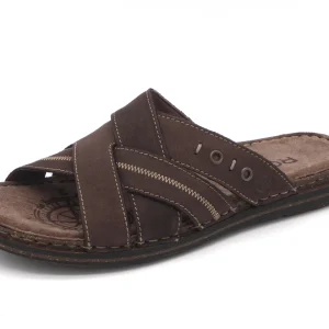263-29-006 Heren Open Slippers Mode Rohde 6711-72 Donkerbruin  (3205)