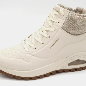 172-11-003 Dames Hoge Schoenen Boot Plat Skechers Uno Rugged Darling Daze 167988 NAT Lichtbeige (1998)