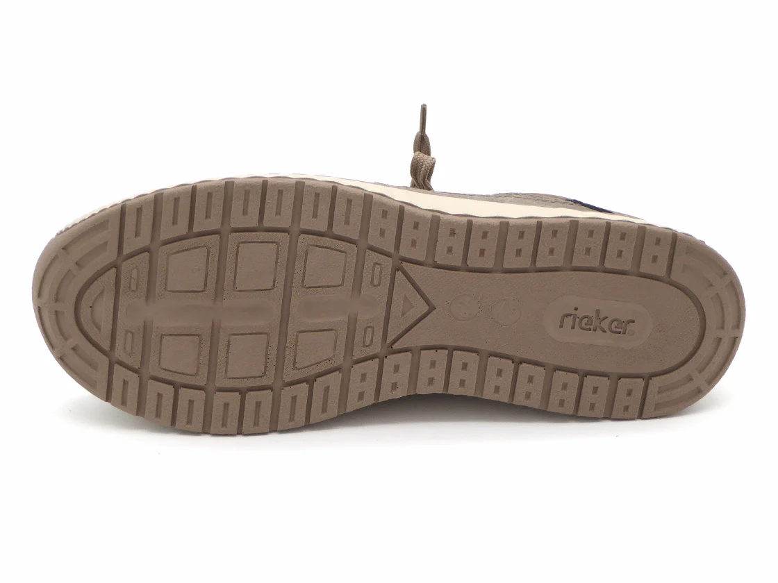 232-19-008 Heren Veterschoenen Sportief Rieker B0601-26 Donkerbeige (2988) - Afbeelding 5