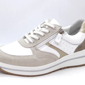 131-15-009 Dames Veterschoenen Comfort Sens 1220-11679-006 Middenbeige Wijdte H (3525)