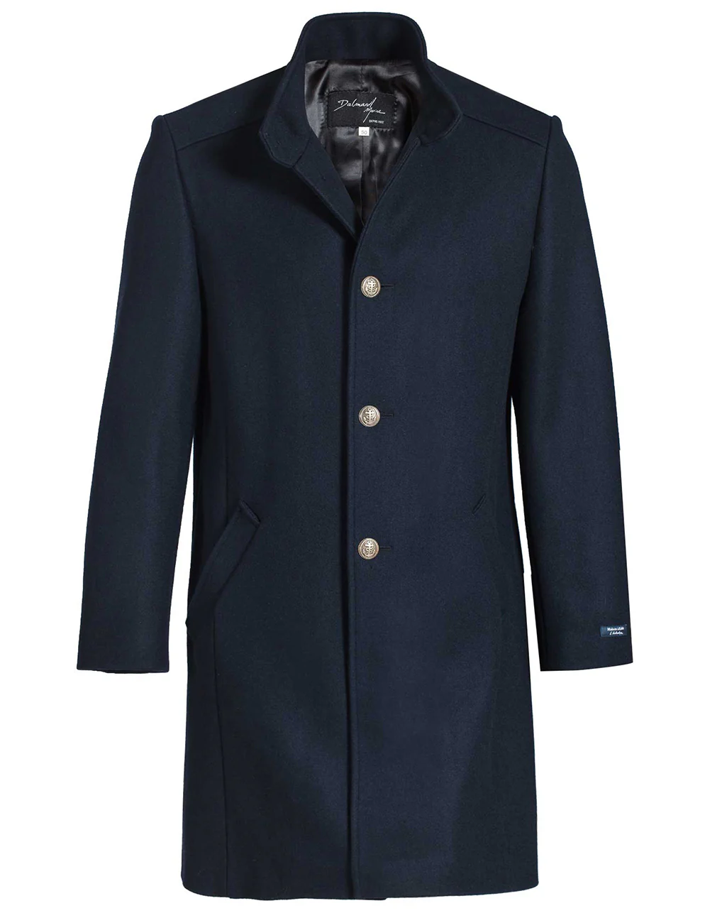 3/4 lange wollen herenmantel | Milan