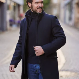 Wollen jas met dubbele sluiting | Calais