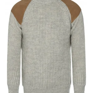 Klassieke trui met suède patches | Swaledale