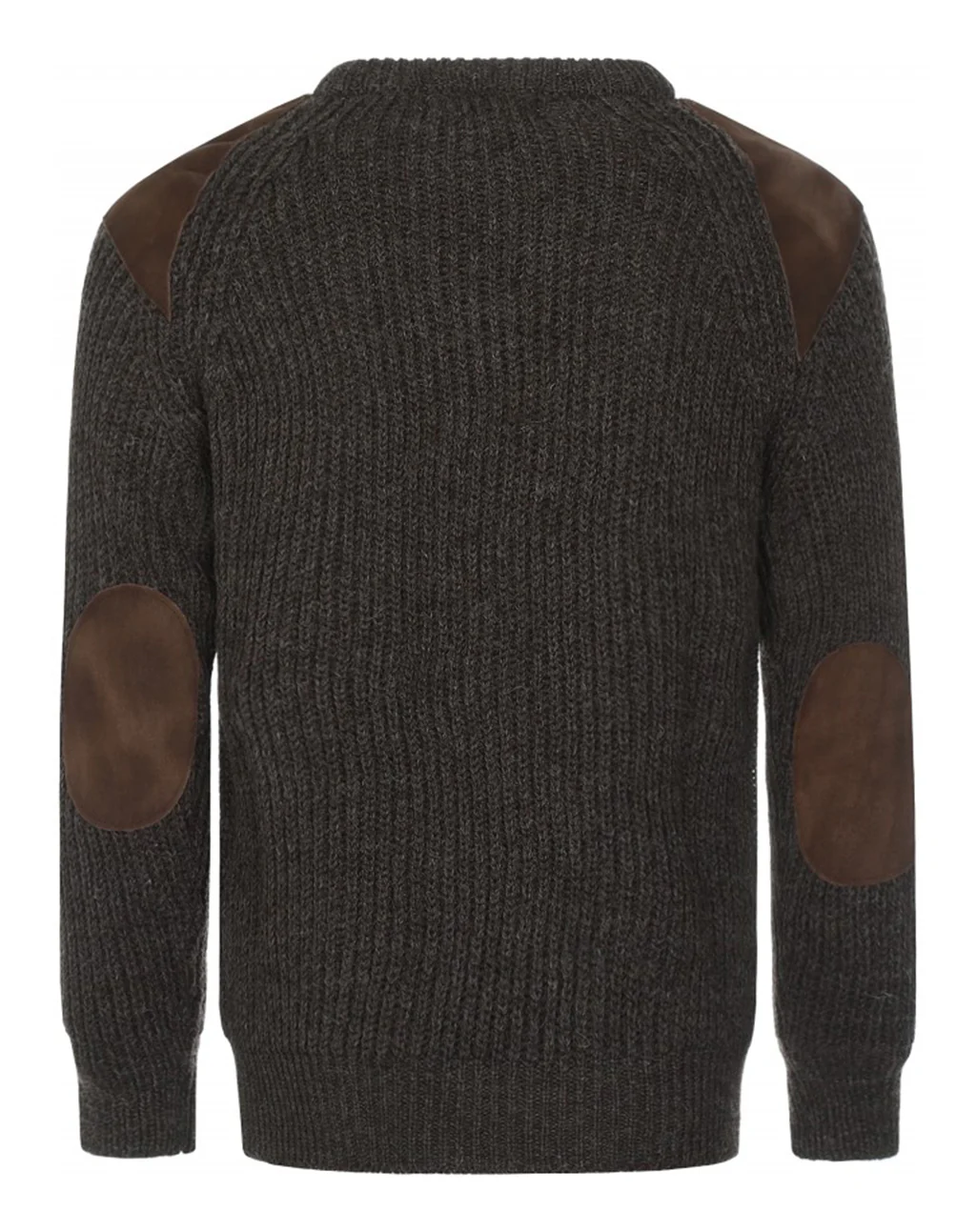 Klassieke trui met suède patches | Swaledale - Afbeelding 4