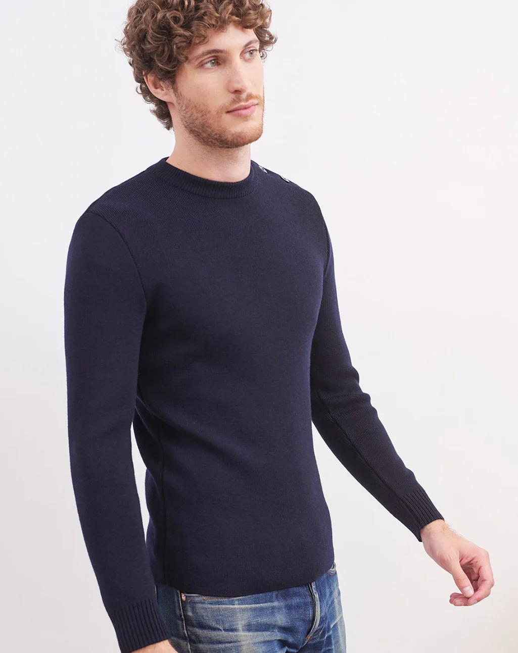 Bretonse visserstrui van zachte merinowol | Rochefort 1U - Afbeelding 2