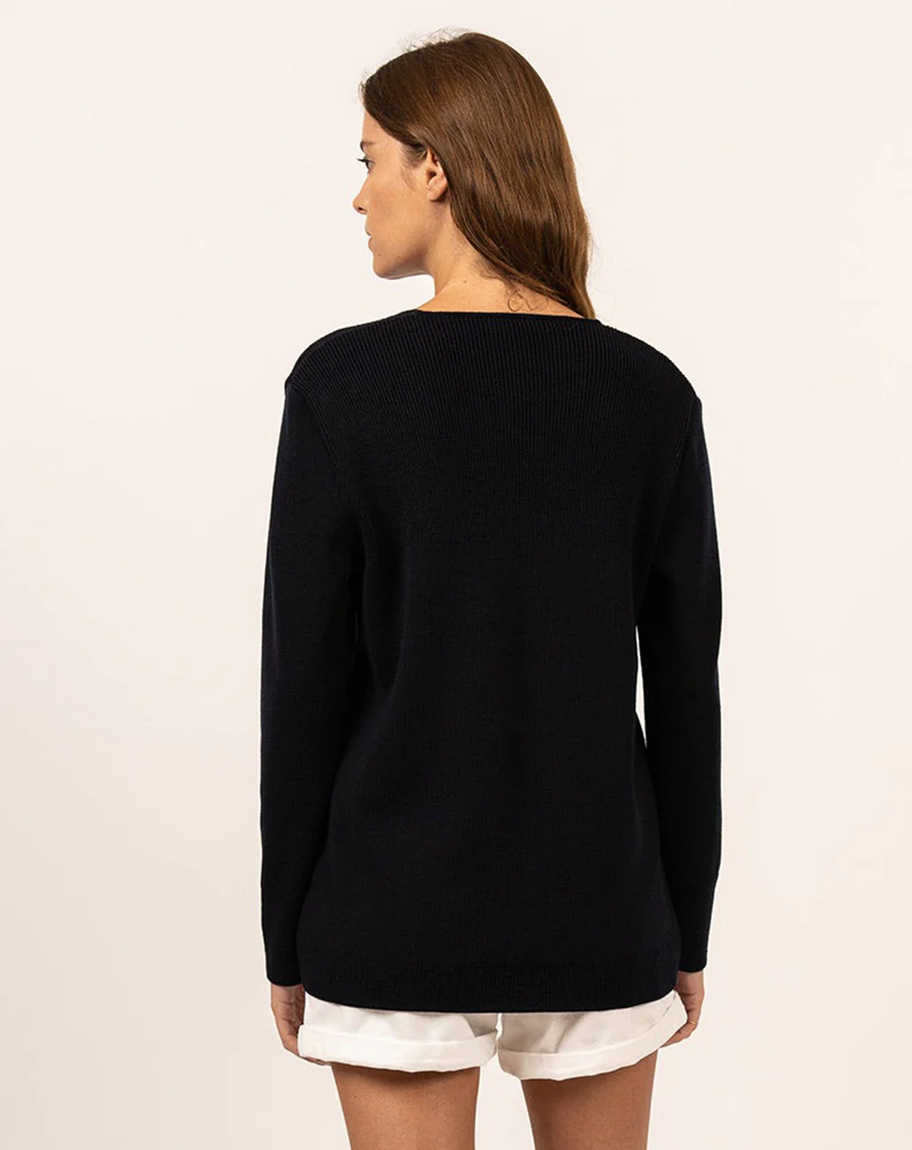 Wollen V-hals vest | La Flotte - Afbeelding 3