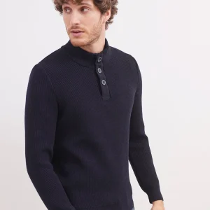 Schipperstrui met knoopsluiting | Bourboule