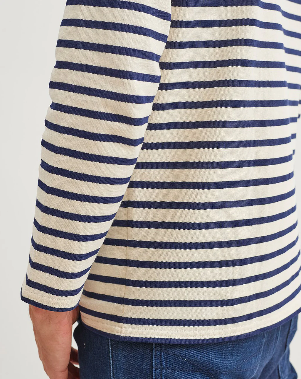 Het traditioneel Bretons gestreepte shirt (marinière) | ZWAAR KATOEN | Guildo R A - Afbeelding 4