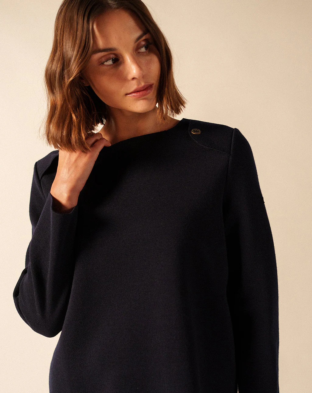 Wollen trui met knopen | Modane