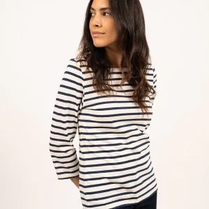 Traditioneel Bretons gestreept shirt ¾ mouw | LICHT KATOEN | Galathée II