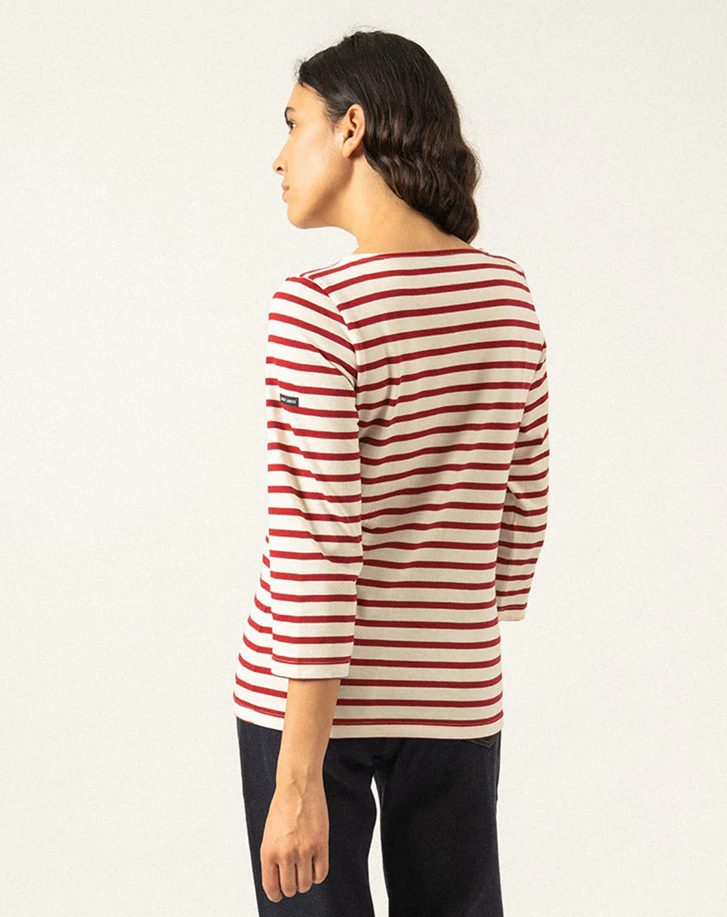 Traditioneel Bretons gestreept shirt ¾ mouw | LICHT KATOEN | Galathée II - Afbeelding 3