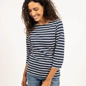 Traditioneel Bretons gestreept shirt ¾ mouw | LICHT KATOEN | Galathée II