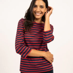 Traditioneel Bretons gestreept shirt ¾ mouw | LICHT KATOEN | Galathée II