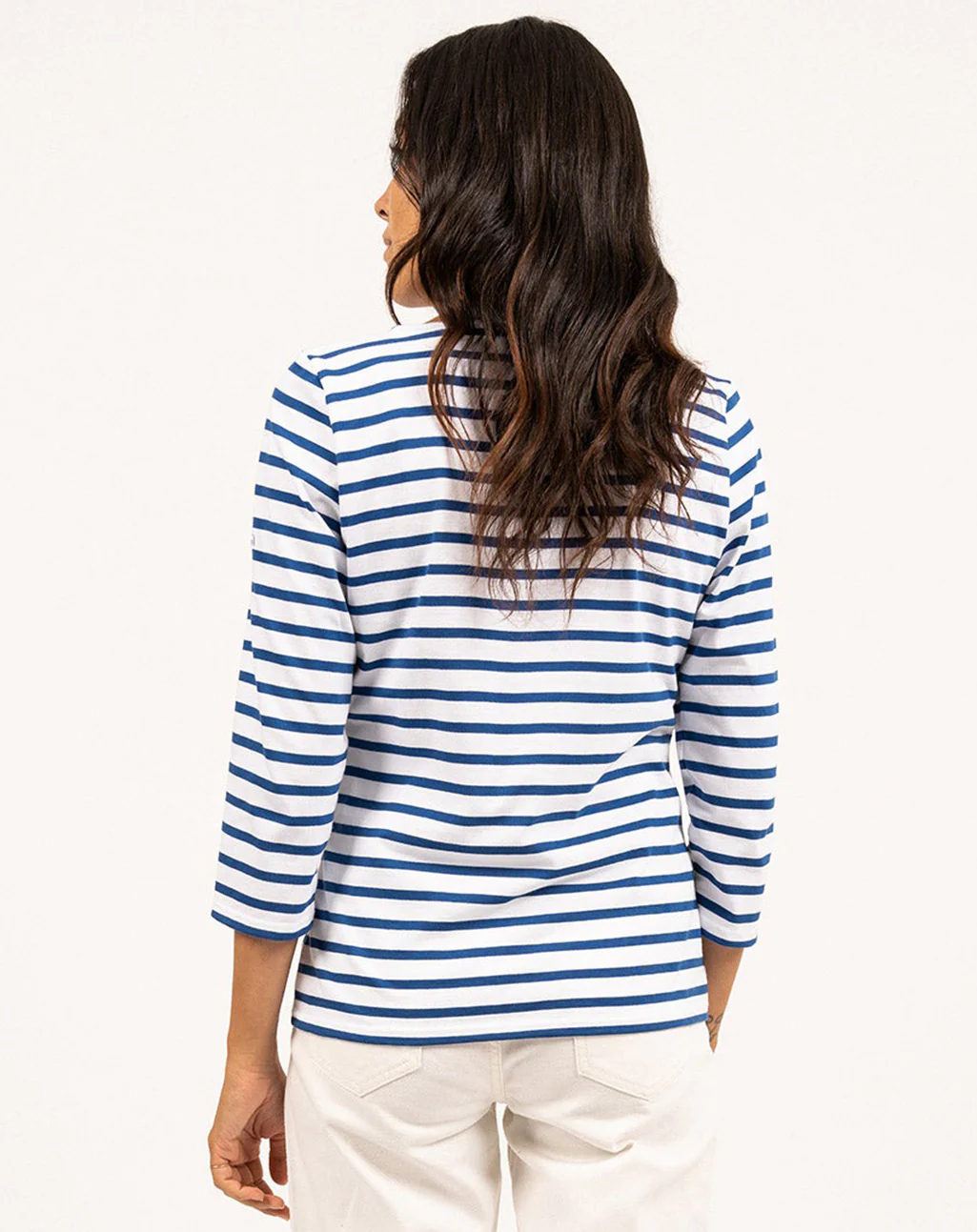 Traditioneel Bretons gestreept shirt ¾ mouw | LICHT KATOEN | Galathée II - Afbeelding 6