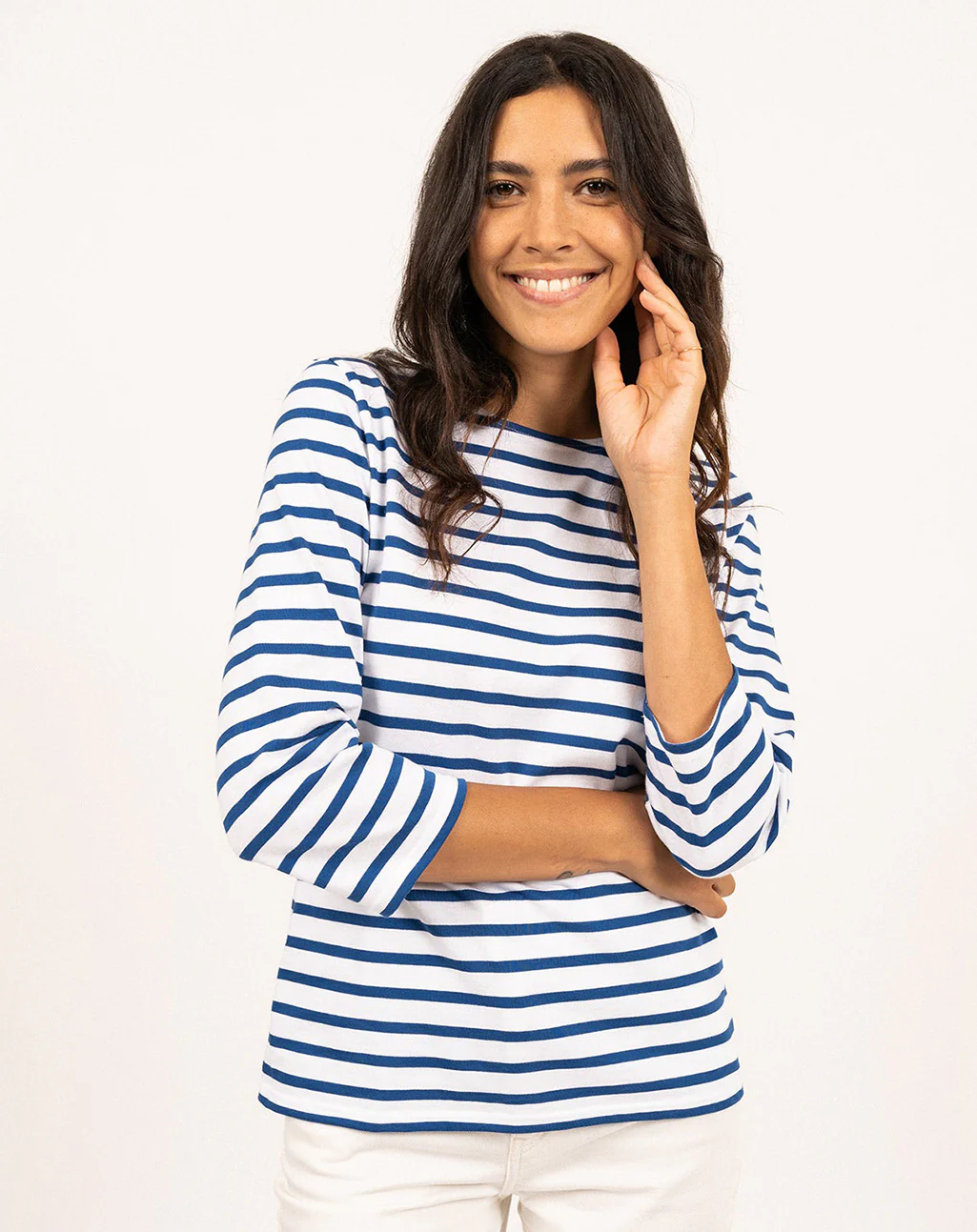 Traditioneel Bretons gestreept shirt ¾ mouw | LICHT KATOEN | Galathée II - Afbeelding 4