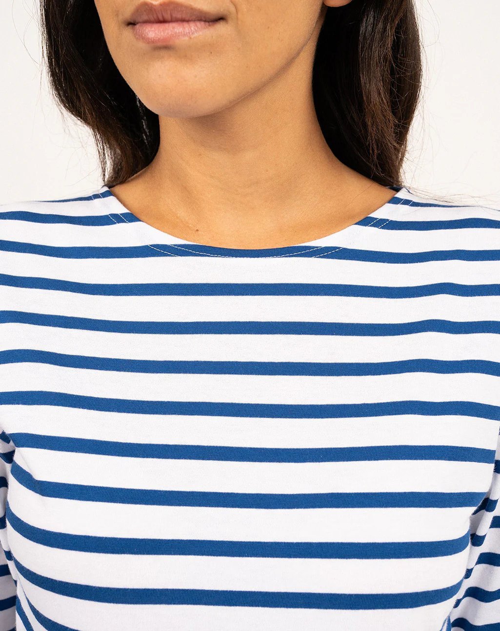 Traditioneel Bretons gestreept shirt ¾ mouw | LICHT KATOEN | Galathée II - Afbeelding 5