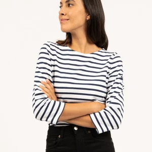 Traditioneel Bretons gestreept shirt ¾ mouw | LICHT KATOEN | Galathée II