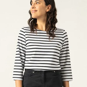 Traditioneel Bretons gestreept shirt ¾ mouw | LICHT KATOEN | Galathée II