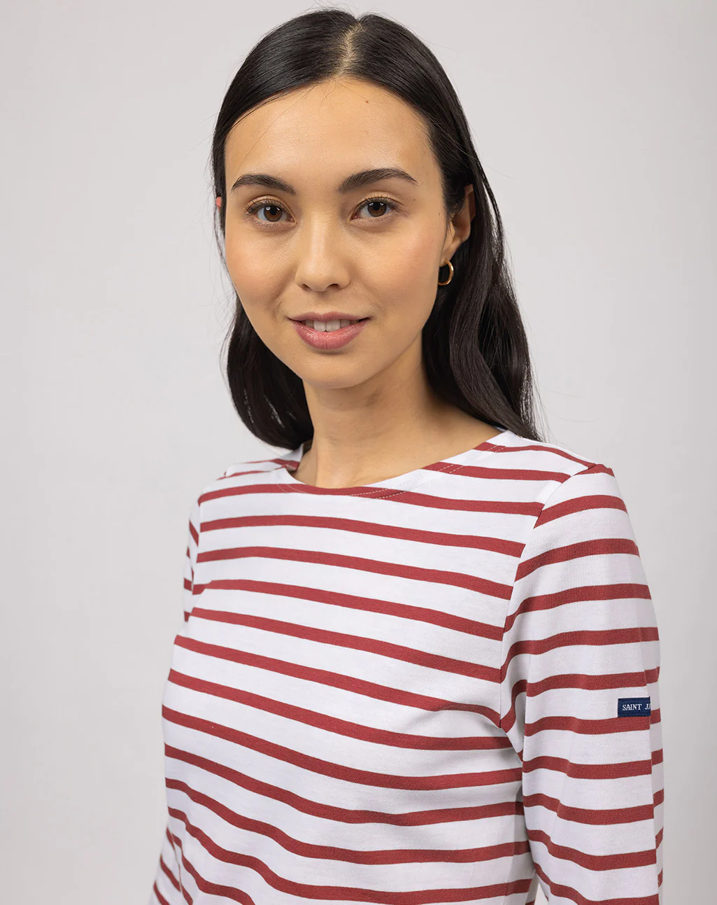 Traditioneel Bretons gestreept shirt ¾ mouw | LICHT KATOEN | Galathée II - Afbeelding 3