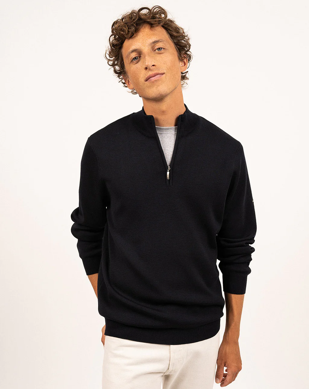 Zachte half-zip trui | Crossley - Afbeelding 2