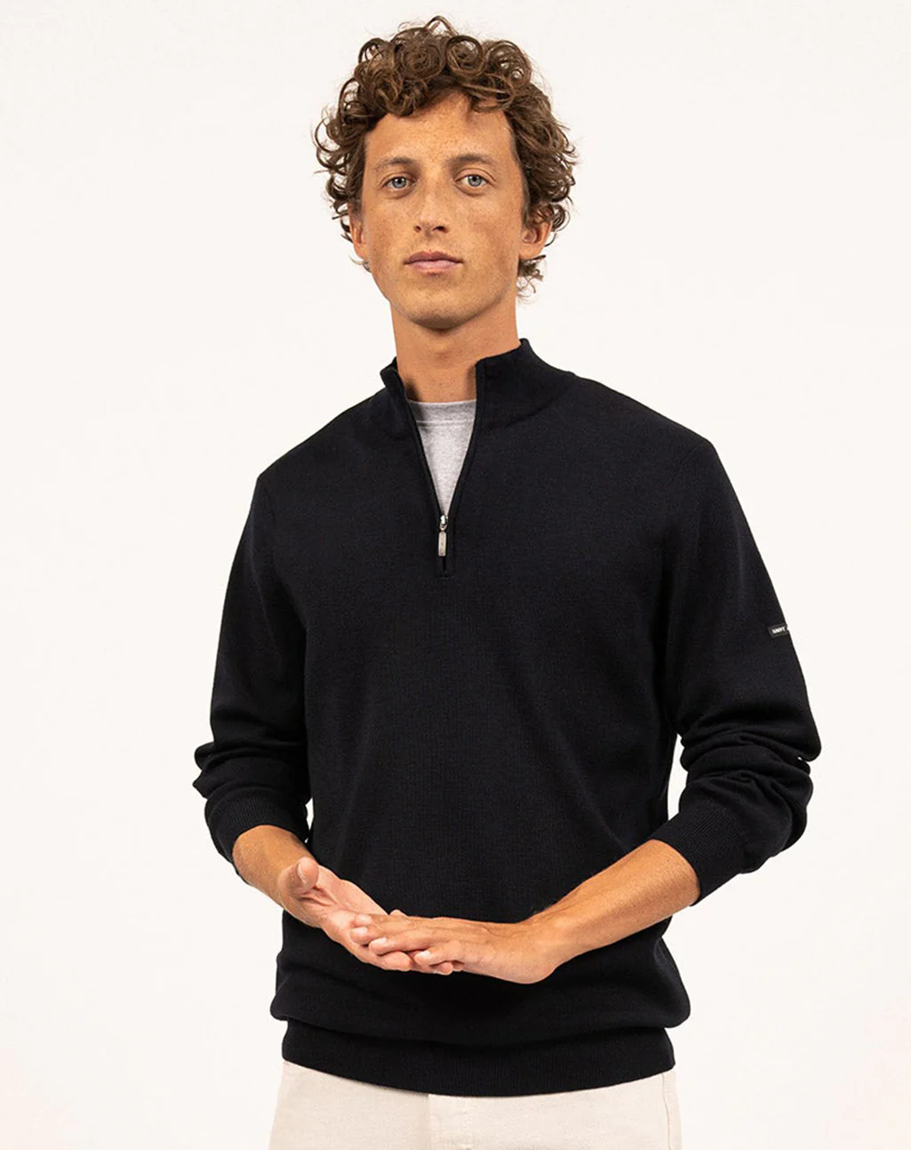 Zachte half-zip trui | Crossley - Afbeelding 4