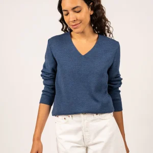 Luxe V-halstrui van merinowol | Bréhat III