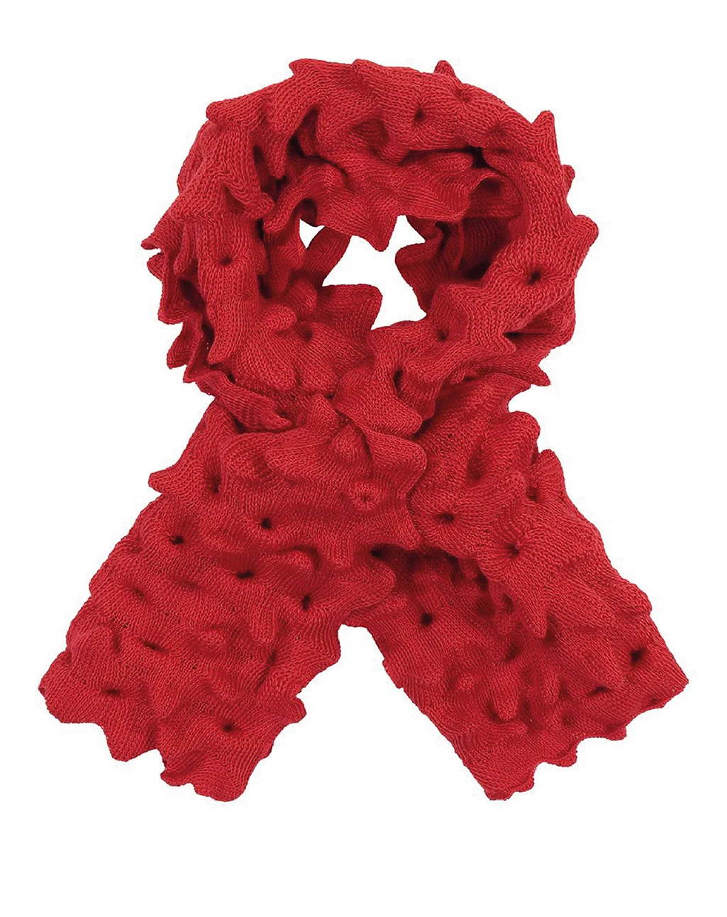 Sjaal met gebobbeld breisel | Alvéole U A - Afbeelding 3