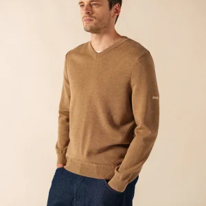 Fijngebreide merinowollen V-halstrui | Cuirassé