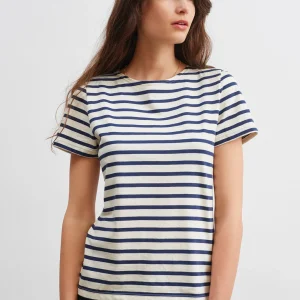 Bretonse marinière met korte mouwen | LICHT KATOEN | Etrille II