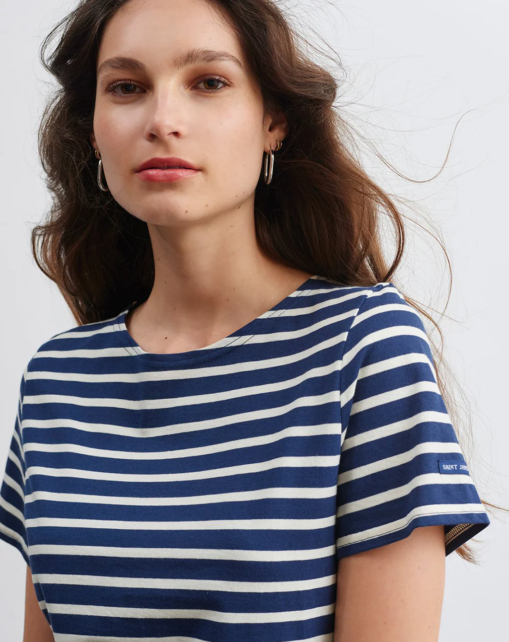 Bretonse marinière met korte mouwen | LICHT KATOEN | Etrille II - Afbeelding 4