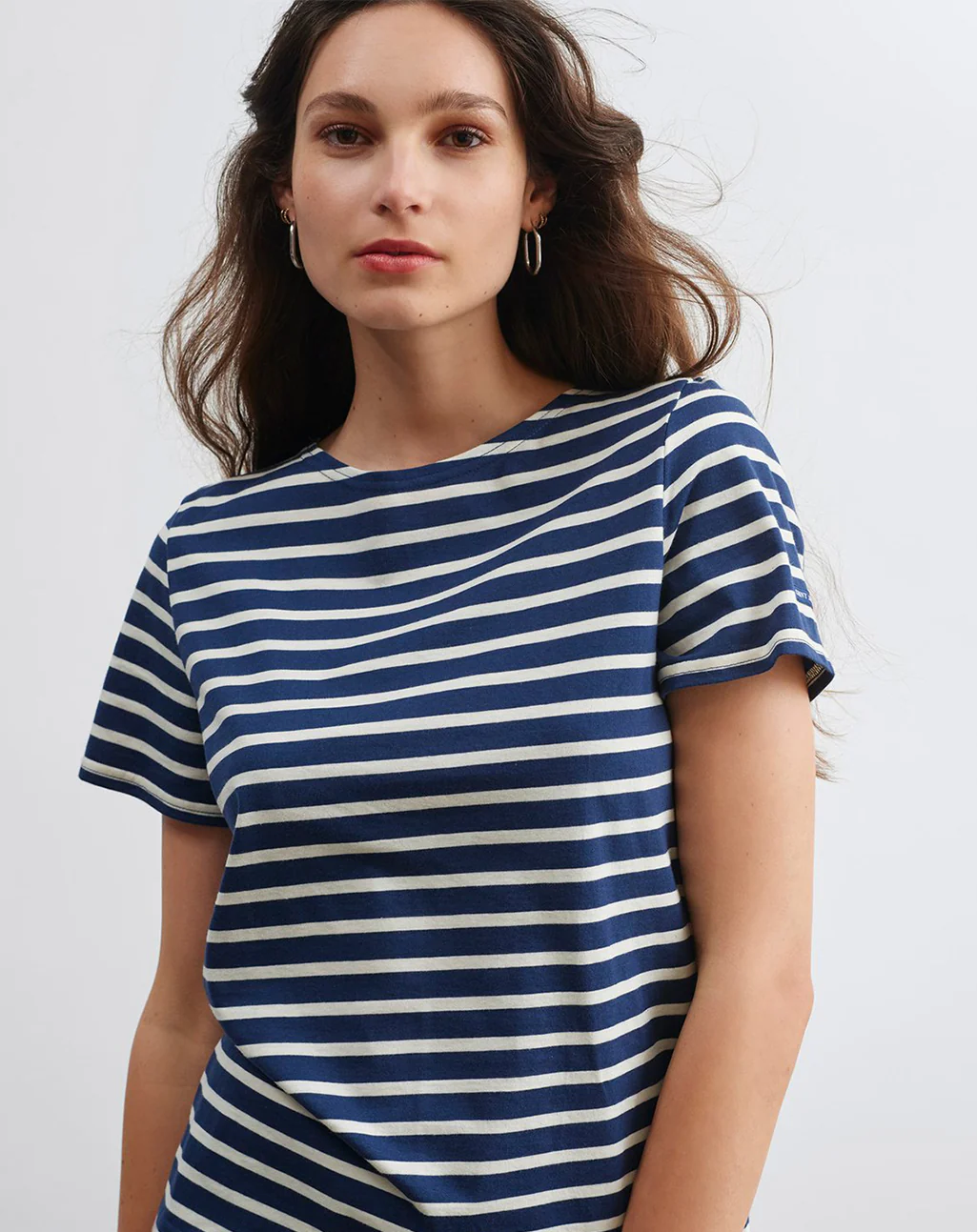 Bretonse marinière met korte mouwen | LICHT KATOEN | Etrille II - Afbeelding 5