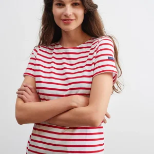 Bretonse marinière met korte mouwen | LICHT KATOEN | Etrille II