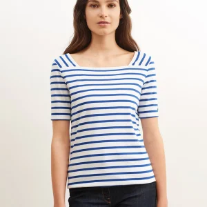 Bretons shirt met vierkante hals | Pléneuf Coton R