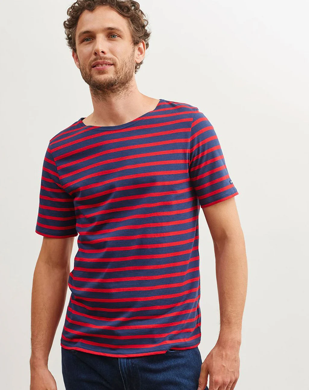 Bretons gestreept T-shirt | LICHT KATOEN | Levant Moderne