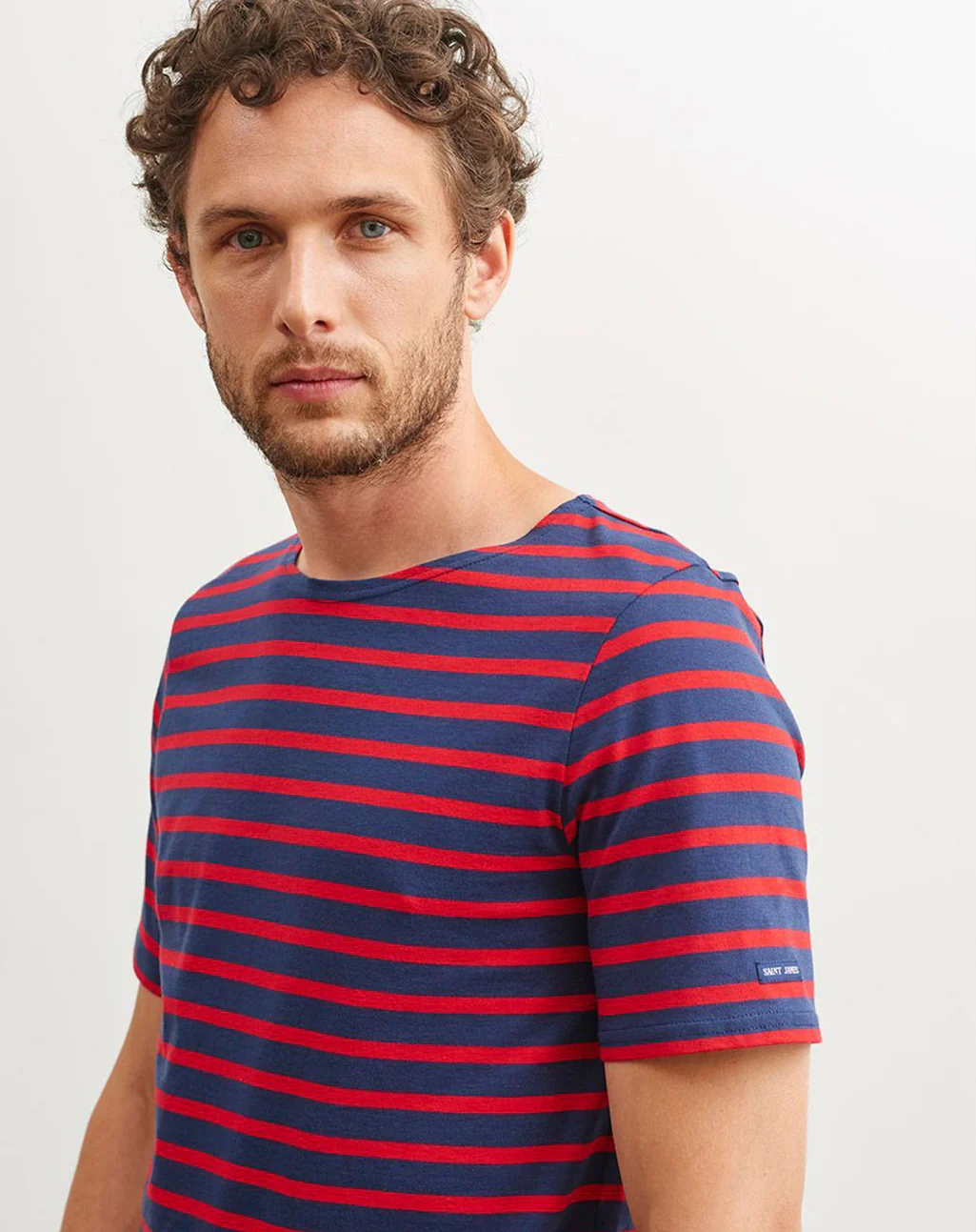 Bretons gestreept T-shirt | LICHT KATOEN | Levant Moderne - Afbeelding 4